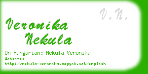 veronika nekula business card